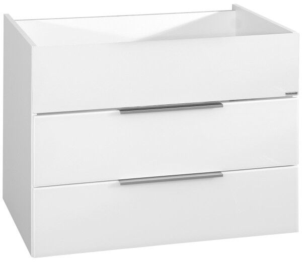 Fackelmann KARA Waschbeckenunterschrank 80 cm, Weiß, 2 Schubladen