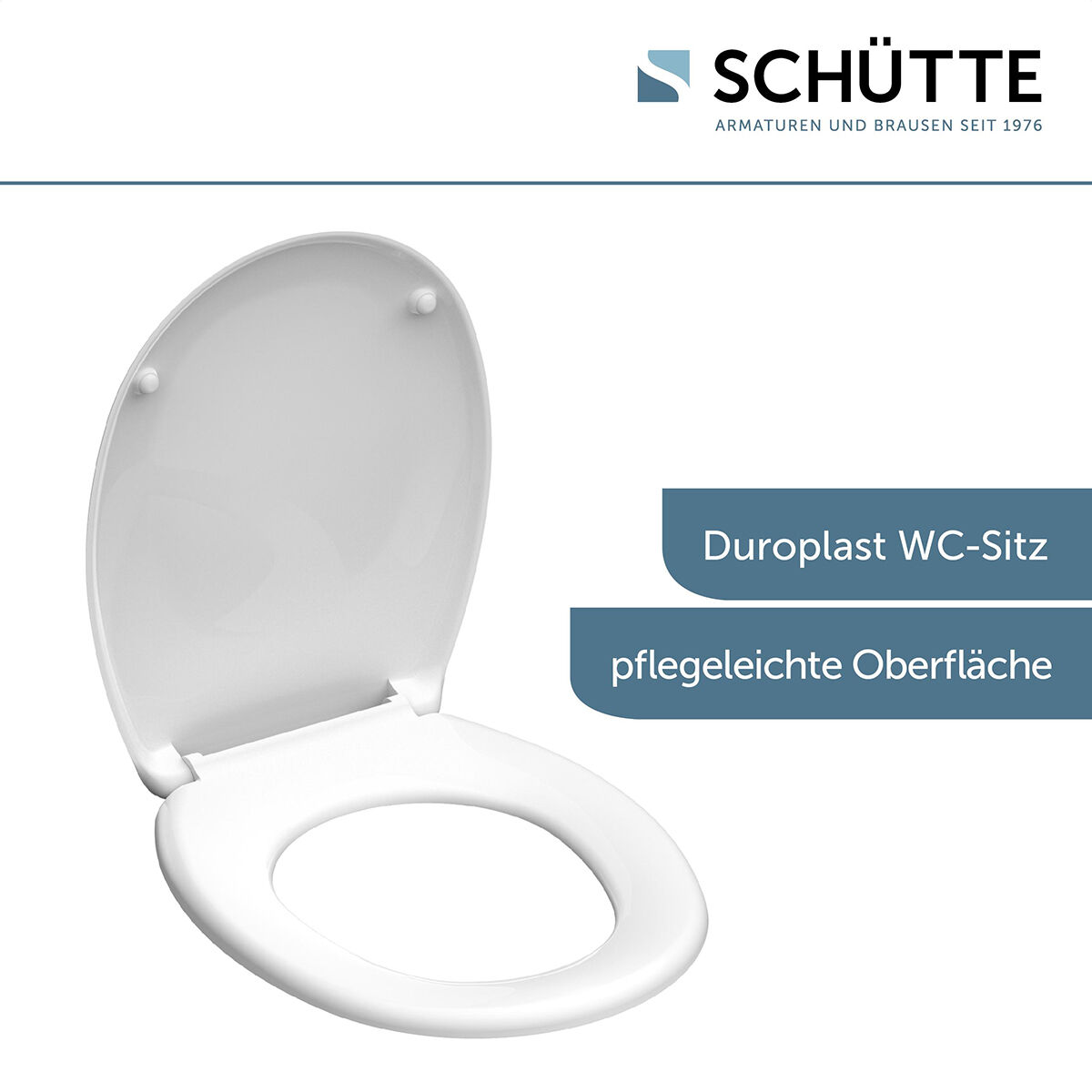 | Schütte WC-Sitz, WHITE BadeDu Duroplast