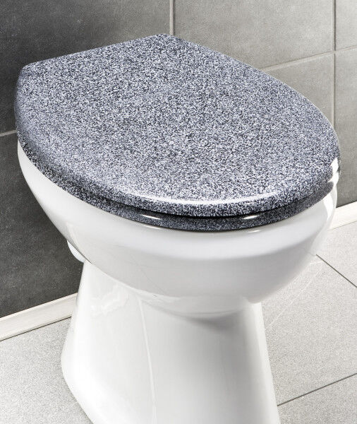 WENKO Premium WC-Sitz Ottana Granit, mit Absenkautomatik
