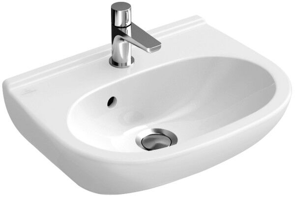 Villeroy &amp; Boch O.NOVO Handwaschbecken Compact 50 x 40 cm, ohne Überlauf, Weiß