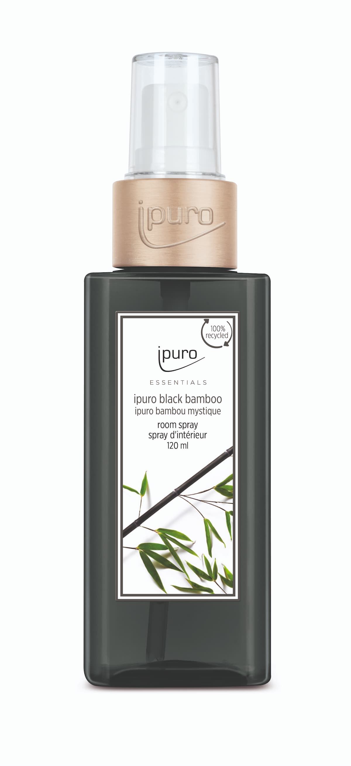 Ipuro Black Bamboo Raumspray 120ml, Apfel, Jasmin