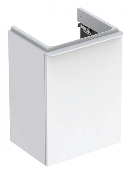 Geberit SMYLE SQUARE Waschbeckenunterschrank 44,2 cm breit, Türanschlag links, Weiß