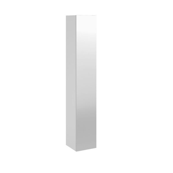 Lanzet Hochschrank mit Spiegeltür 30 cm, links, Weiß