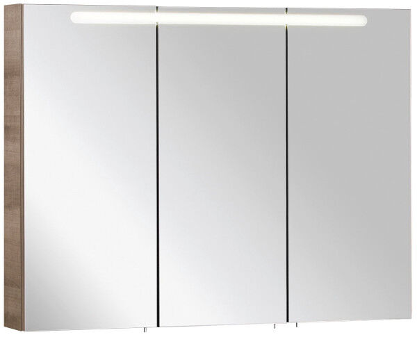 Fackelmann A-Vero LED Spiegelschrank 105 cm, Grau hell