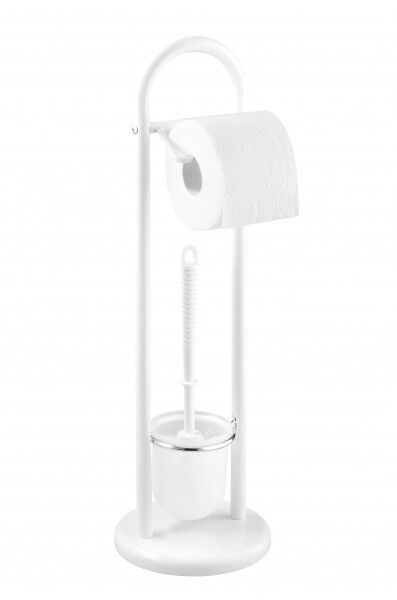 WENKO Stand WC-Garnitur, weiß lackierter Stahl | BadeDu