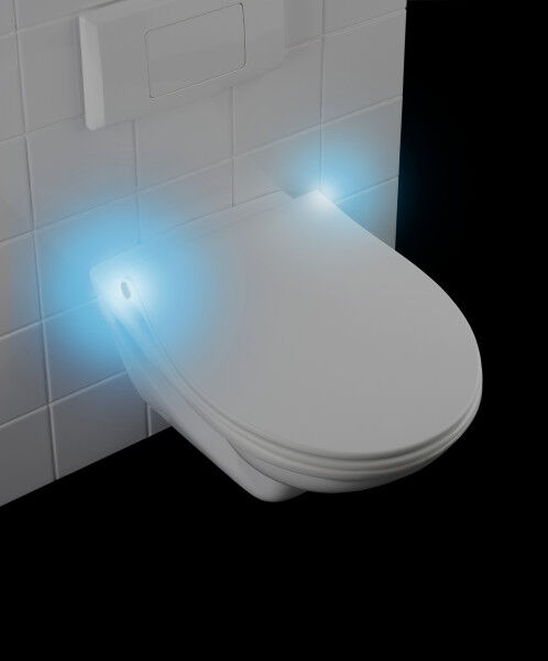 WENKO Premium WC-Sitz LED, mit Nachtlicht und Akustiksensor