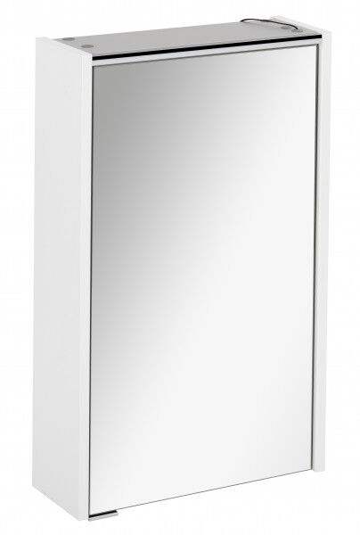 Fackelmann DENVER LED Spiegelschrank 42 cm breit, Weiß