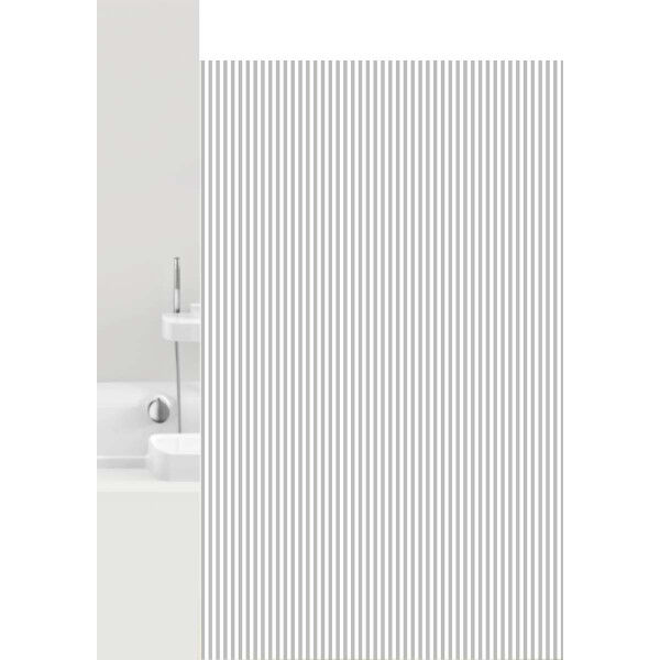 GRUND VERTICAL Duschvorhang 180 x 200 cm Weiß/Grau